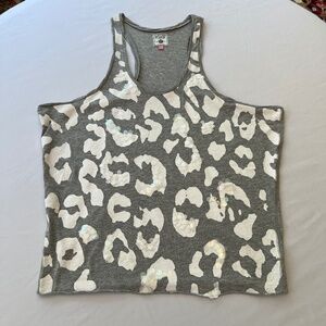 Pink Victoria's Secret Tank top Gray/White Clear Sequin Sz M